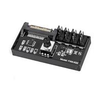 Cpolebev PWM Fan Speed Controller High Power Sata DC Power 4Pin Fan Governor NAS Server Fan Speed Control 4-Way PWM Fan Governor