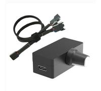 Cpolebev PWM Speed Controller 4Pin PWM Fan Governor PWM Governor USB TYPE-C Power Supply DIY Watercooling Cooler Option, Easy to Use Fine Workmanship B