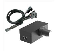 Cpolebev PWM Speed Controller 4Pin PWM Fan Governor PWM Governor USB TYPE-C Power Supply DIY Watercooling Cooler Option, A