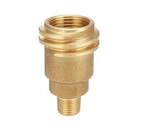 Cpolebev QCC1 Nut Propane Gas Fitting Hose Adapter with 1/4Inch Male Pipe Thread Propane Quick Connect Fittings Propane Adapter