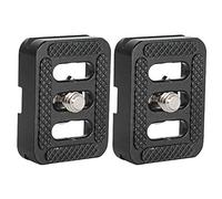 Cpolebev Quick Release Plate for Tripod with C-10,C-10X,E-10,E-20 Ball Heads and for 3T-35R/T005 Series Tripod Kits 2PCS