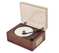 Cpolebev Retro CD Player Rechargeable Support CD BT USB 3.5mm AUX Portable CD Player Bluetooth-Compatible 5.0 Home Music Player A