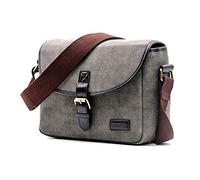 Cpolebev Retro Photo Camera Bag Case Cover For 200D 77D 7D 80D 800D 1300D 6D 70D 760D 750D 700D 600D 100D 1200D 1100D SX540(Gray)