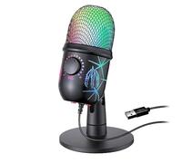 Cpolebev Rgb Microphone Kit Wire Game Live Recording Studio Streaming Laptop Esports Game Microphone