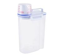 Cpolebev Rice Airtight Storage Container Rice Storage Bin Kitchen Rice Storage Bin Cereal Containers Dispenser Pet Dog Cat Food Dispenser with Measuring Cup White
