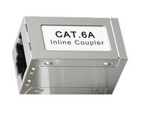 Cpolebev RJ45 Female to Female CAT6A Shielded Coupler Inline Ethernet Coupler Ethernet Extender Adapter Ethernet Cable Easy Install Easy to Use