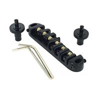 Cpolebev Roller Saddle Tune-O- Guitar Bridge for Electric Guitar Replacement (Black)