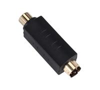 Cpolebev S-Video Male to Female Composite Video Adapter Plug Converter, Mini Din 4 PIN Coupler Extension Connector Adapter