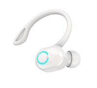 Cpolebev S10 Earphone Wireless Bluetooth 5.2 Earphone Ear-Mounted HIFI Stereo Voice Control Earphones IPX with Microphone,White