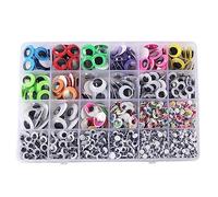 Cpolebev Self-Adhesive Googly Eyes 4mm-25mm DIY Toy Making Small Eye Stickers Black White Movable Eyes