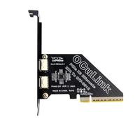 Cpolebev SFF 8611 & 8612 Adapter Card to SFF-8639 U.2 SSD Support Convert SFF-8639 U.2 SSD 2-Port Expansion Card for External Graphics Card for Win/Linux