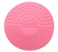 Cpolebev Silicone Makeup Brush Cleansing Pad Palette Brush Cleaner Cleaning Mat Washing Scrubber Pad Cosmetic Make Up Cleaner Tools Pink