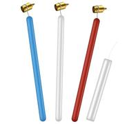 Cpolebev Slanting Fine Line Paint Pen Set 0.7/0.5/0.4mm Heavy Fine Brass Tip Kistka Wax Pen Decorating Kit Pysanky Kistka Tool Easy to Use