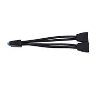 Cpolebev Small Mini USB 3.0 19 Pin/20Pin Internal Extension Header 1 To 2 Adapter Splitter Cable for Motherboard