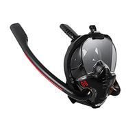Cpolebev Snorkeling Mask Double Tube Silicone Diving Mask Adult Swimming Mask Diving Goggles Underwater Breathing Mask-A