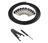 Cpolebev Solderless Connectors Design Guitar Cable Diy Guitar Pedal Patch Cable Kit