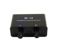 Cpolebev Sound Controller Headphone Volume Control 3.5mm + 6.35mm Stereo Volume Controller Adjustment for Left and Right Channels