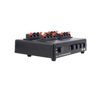 Cpolebev SP-24 Mini 2-IN-4-OUT Stereo Audio Selector Amplifier Switcher Box Speaker Splitter Easy Install Easy to Use
