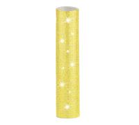 Cpolebev Sparkly Bling Rhinestones Mic Handle Sleeve for &TV Show,for Most Wireless Microphones Gold