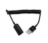 Cpolebev Spiral Coiled USB A male to A female adapter adaptor Cable 1M 3FT