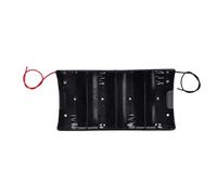 Cpolebev Spring Clip Black 4 x 1.5V D Size Battery Batteries Holder Case