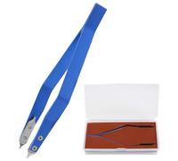 Cpolebev Stainless Steel 7825 V Type Watch Spring Bar Tweezers for Watch Repair