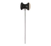 Cpolebev Stainless steel & felt Shaft Black Drum Pedal Bass Drum Beater Instrument Accessory Part