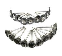 Cpolebev Stainless Steel Wire Brush Set for Rotary Tool Die Grinder Flat Wheel Cup