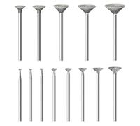 Cpolebev Stone Carving Set Diamond Burr Bits Compatible with for, 13PCS Polishing Kits Rotary Tools Accessories