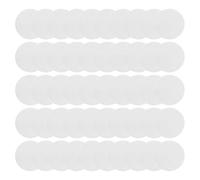 Cpolebev Sublimation Blank Aluminum Stickers Set Round Blank Bezel Pendant Tray Aluminum Sheet, Sublimation Blank Discs (50Pcs)