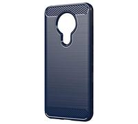 Cpolebev Suitable for 5.3 Case Anti-Fall Protective Shell Brushed Shell Protective Soft Shell TPU Mobile Phone Case Blue