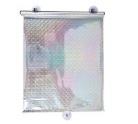 Cpolebev Sunshade Roller Blackout Suction Cup Blinds Curtains for Living Kitchen Office Car Window Free-Perforated Curtain D