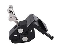 Cpolebev Super Crab Clamp with T Handle & Universal V-Lock Mount Quick Release Adapter for DSLR Camera Battery Mounting