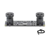 Cpolebev Synchronous 3D Stereo VR USB Camera 3840X1080P 4MP 60Fps Mini USB Dual Camera Module with 130 Degree Wide Angle Lens