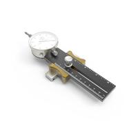 Cpolebev Table Saw Dial Gauge Corrector Black Aluminum Alloy for Saw Table Saw Blade Parallelism Correction
