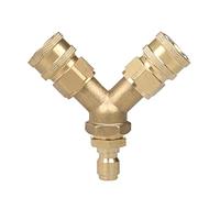 Cpolebev Tee Spliter Adapter with 3/8 inch Quick Release Connector for High Pressure Washer
