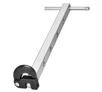 Cpolebev Telescoping Basin Wrench Adjustable 3/8In to 1-1/4In Jaw Capacity,Sink Wrench for Tub Drain Plumber Wrenches Tool Easy to Use