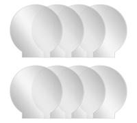 Cpolebev Thick Transparent Panel Board Sheet Clear Cast for LED Light Base Table Signs DIY Display Projects Craft 8 Pieces
