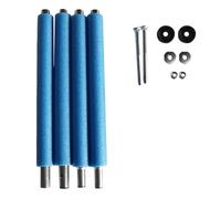 Cpolebev Trampoline Poles Replacement, with Trampoline Poles Anti-Collision Protector, with Screws Enclosure Straight Tube Easy Install 1.96m