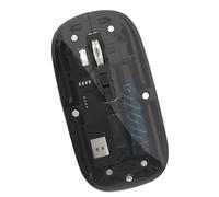 Cpolebev Transparent Wireless Mouse Dual Mode 2.4G Bluetooth Rechargeable Mouse Noiseless Cordless Computer Mice for PC Laptop C
