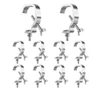 Cpolebev Truss C Clamp 1.18-2 Inch,10 Pack Stage Lights Truss Clamps,Fit for 30-50mm OD Tube, Load 55LB C Clamp for DJ Lighting Easy Install Easy to Use