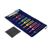 Cpolebev Tuning Fork Set, 9 PCS Color Tuning Forks for Healing Chakra,Sound Therapy,Keep Body,Mind and Spirit in Perfect Harmony