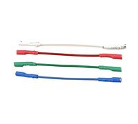 Cpolebev Turntable Phonograph Lead Headshell Stereo Record Player Headshell Wires 4Pcs for Record Player Replacement