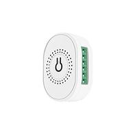 Cpolebev Tuya Smart WiFi Fan Ceiling Fan Switch Module Dual-Mode Reset Voice Switch Controller for Home White