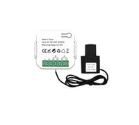 Cpolebev Tuya Smart ZigBee Energy Meter 2 Way Bidirectional with Current Sensor Clamp App Monitor Power 100-240VAC,1 Channel-1CT Easy Install Easy to Use