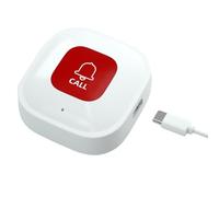 Cpolebev Tuya WiFi Smart SOS Call Button Wireless Caregiver Pager for Elderly Emergency Phone Alert System