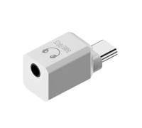 Cpolebev Type-C to 3.5mm Audio Adapter 32Bit/384KHz Decoding Chip USB C Headphone Jack Converter for Mobile Phone White