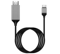 Cpolebev Type-C to -Compatible USB3.1 4K HDTV Cable for Android Phone to Connect TV Same Screen Device Cable 2M