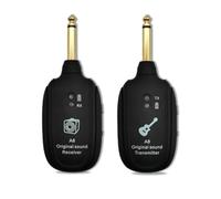 Cpolebev UHF Guitar Wireless System Transmitter Receiver Built in Battery 50M Sound Transmission Range for Guitar Bass