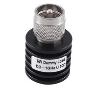 Cpolebev UHF M PL259 SO239 Male Load High-Power 5W Coaxial Termination DUMMY Load 50Ohm DC-1GHZ With Heat Sink Low Standing Wave